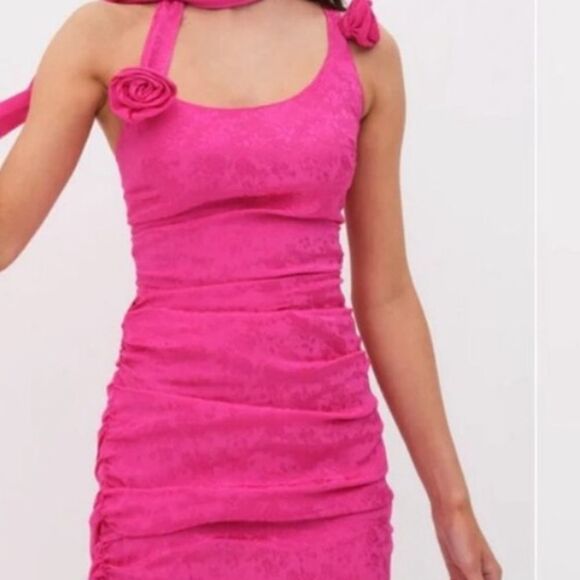 🍋 For Love & Lemons Deliza Hot Pink
Mini Dress Size XL NWT $229 - Picture 4 of 5